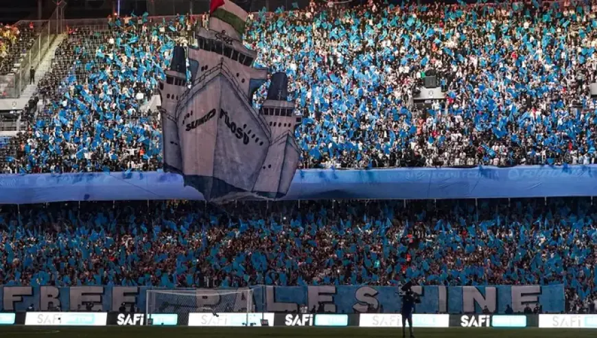 Beşiktaş Tribünlerinden Filistin’e Anlamlı Destek